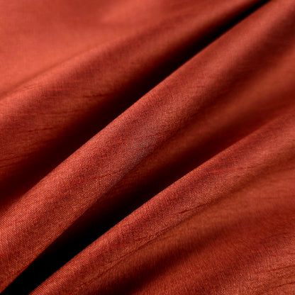 BROWN CINNAMON BARK FAUX SILK DUPIONI