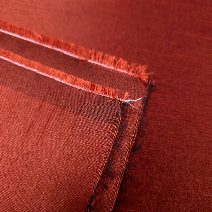 BROWN CINNAMON BARK FAUX SILK DUPIONI