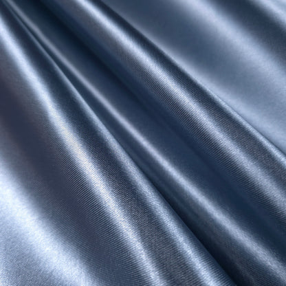 HEAVY 8oz GLOSSY SATIN BLUE DENIM