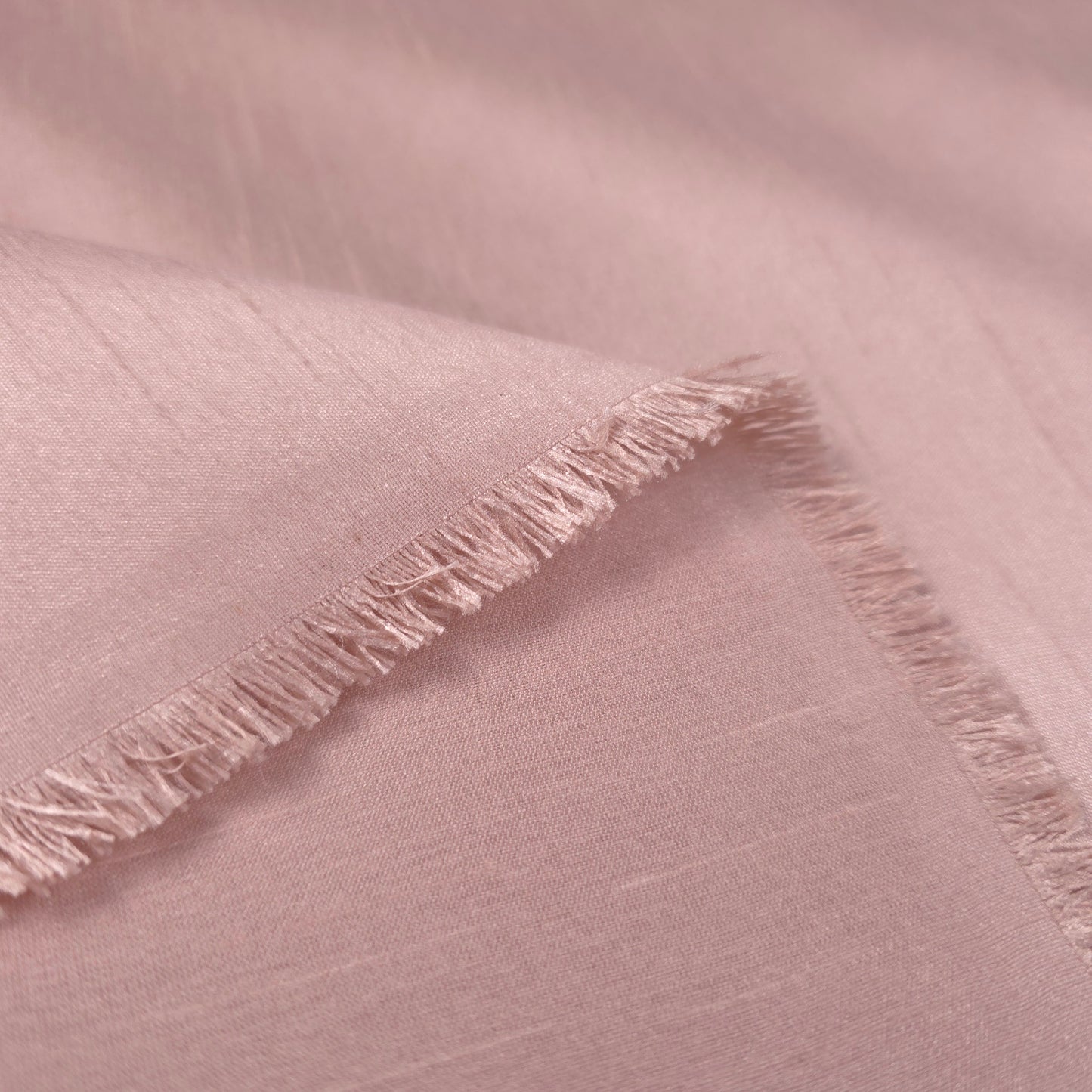 PINK BEIGE BLUSH FAUX SILK DUPIONI