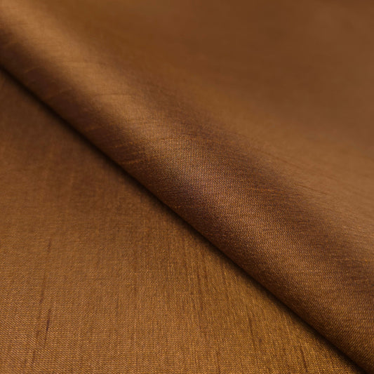 GOLD ANTIQUE BRONZE FAUX SILK DUPIONI