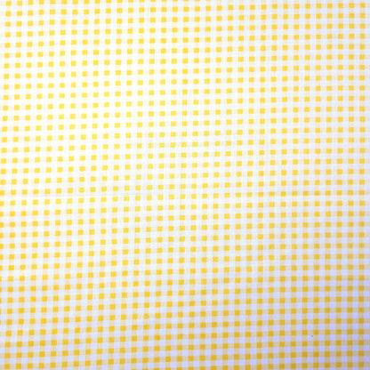 1/4" GINGHAM POLYCOTTON PRINT YELLOW LEMON
