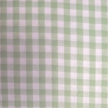 1/4" GINGHAM POLYCOTTON PRINT GREEN SAGE