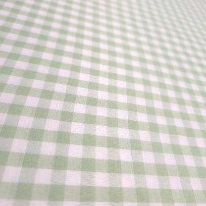 1/4" GINGHAM POLYCOTTON PRINT GREEN SAGE