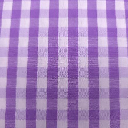 1/4" GINGHAM POLYCOTTON PRINT LILAC PUPLE
