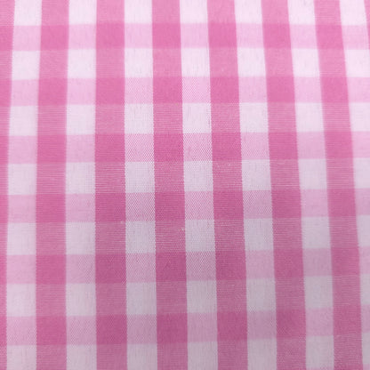 1/4" GINGHAM POLYCOTTON PRINT PINK
