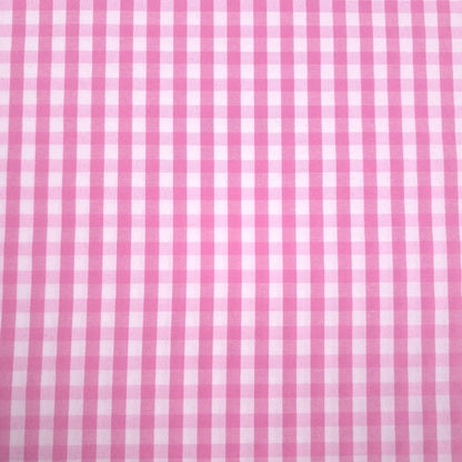 1/4" GINGHAM POLYCOTTON PRINT PINK