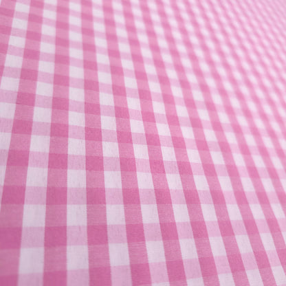 1/4" GINGHAM POLYCOTTON PRINT PINK