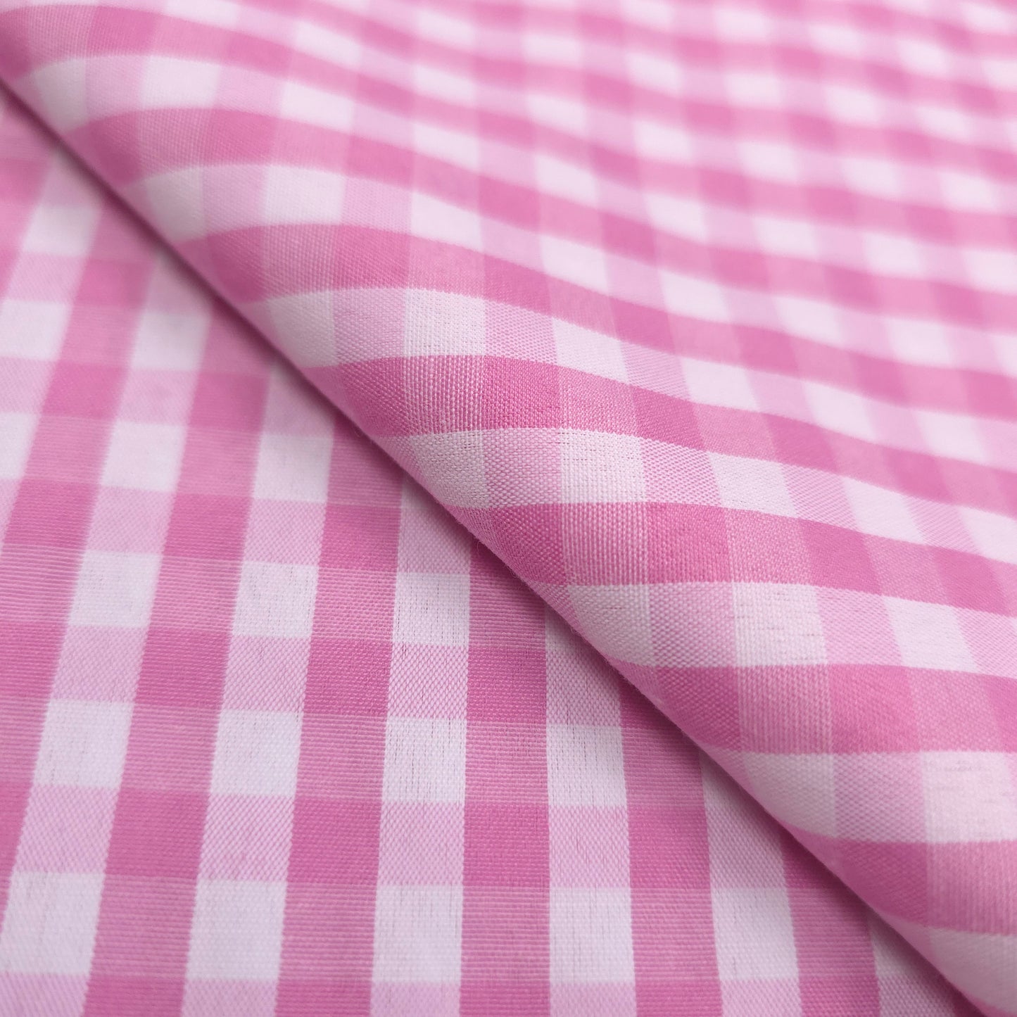 1/4" GINGHAM POLYCOTTON PRINT PINK