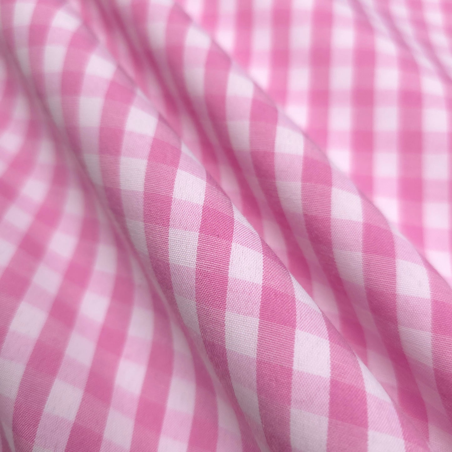 1/4" GINGHAM POLYCOTTON PRINT PINK
