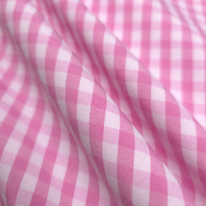 1/4" GINGHAM POLYCOTTON PRINT PINK