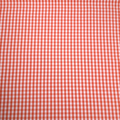 1/4" GINGHAM POLYCOTTON PRINT ORANGE