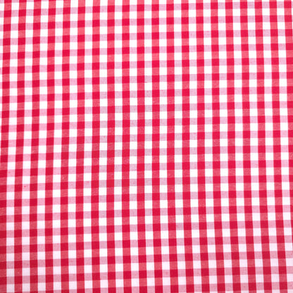 1/4" GINGHAM POLYCOTTON PRINT RED