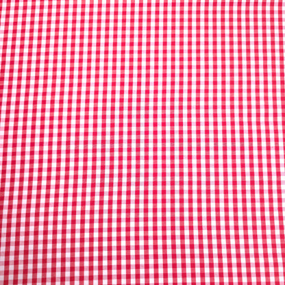 1/4" GINGHAM POLYCOTTON PRINT RED