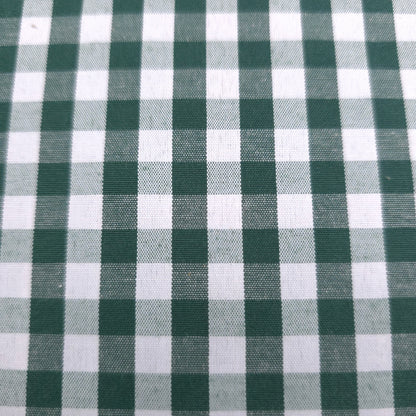 1/4" GINGHAM POLYCOTTON PRINT GREEN HUNTER