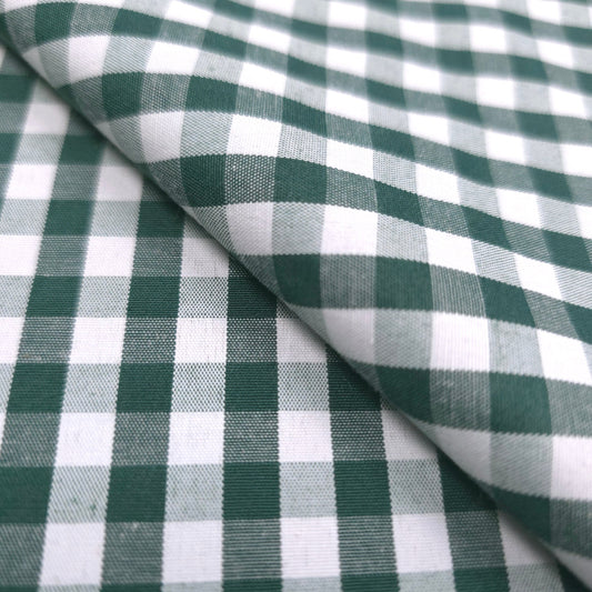 1/4" GINGHAM POLYCOTTON PRINT GREEN HUNTER