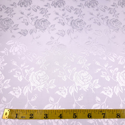 EMPRESS ROSE WHITE BROCADE