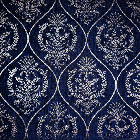 REGAL LAUREL OGEE MEDALION CHENIELLE NAVY BLUE