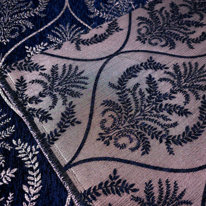 REGAL LAUREL OGEE MEDALION CHENIELLE NAVY BLUE