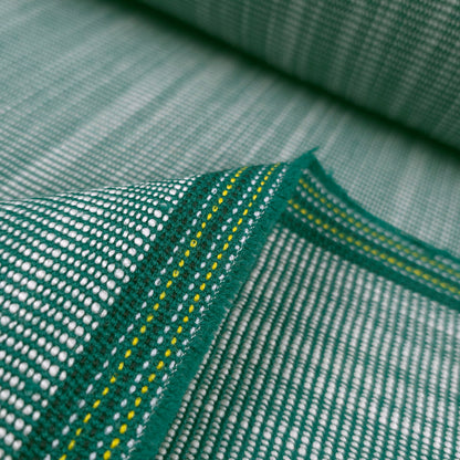 REVERSIBLE GREEN WHITE TAPESTRY UPHOLSTERY