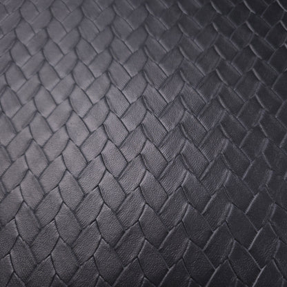 EMBOSSED WOVEN BLACK VINYL