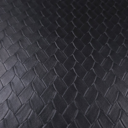 EMBOSSED WOVEN BLACK VINYL