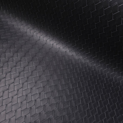 EMBOSSED WOVEN BLACK VINYL