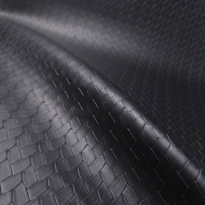 EMBOSSED WOVEN BLACK VINYL