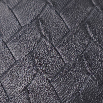 EMBOSSED WOVEN BLACK VINYL