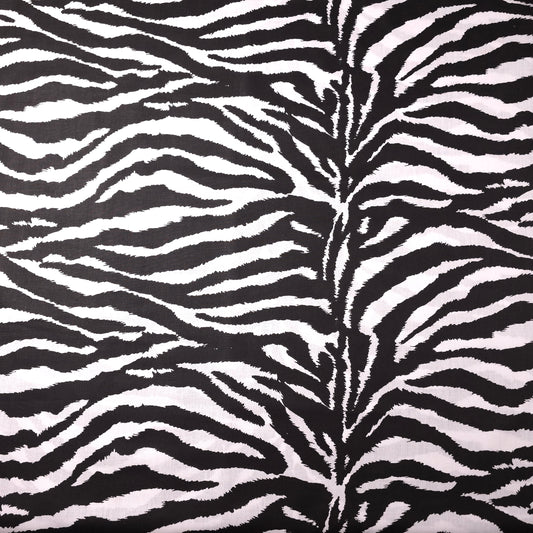 ANIMAL PRINT ZEBRA POLYCOTTON