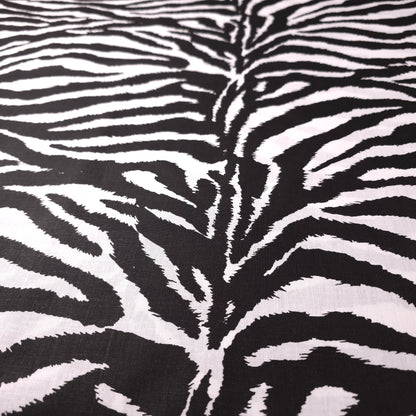 ANIMAL PRINT ZEBRA POLYCOTTON