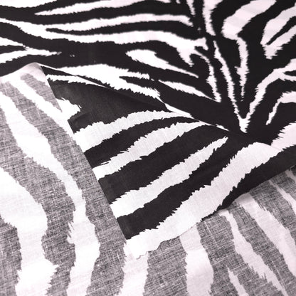 ANIMAL PRINT ZEBRA POLYCOTTON