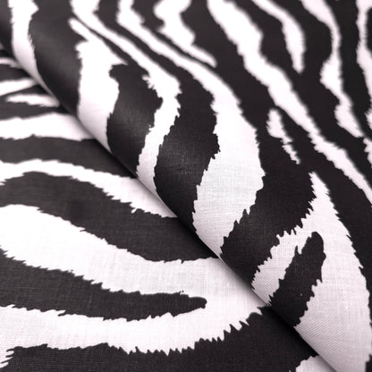 ANIMAL PRINT ZEBRA POLYCOTTON