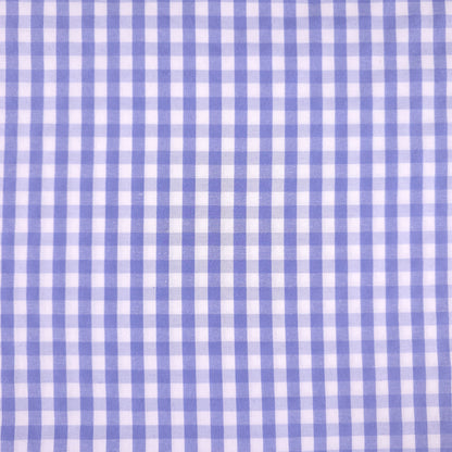 1/4" GINGHAM POLYCOTTON PRINT BLUE SKY