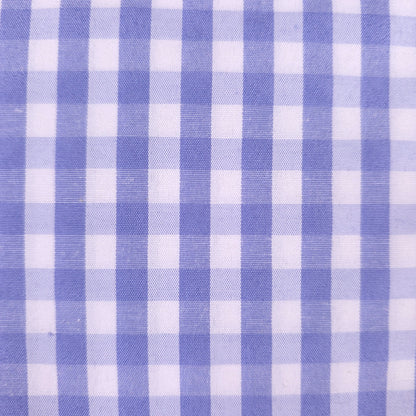 1/4" GINGHAM POLYCOTTON PRINT BLUE SKY