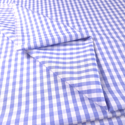 1/4" GINGHAM POLYCOTTON PRINT BLUE SKY