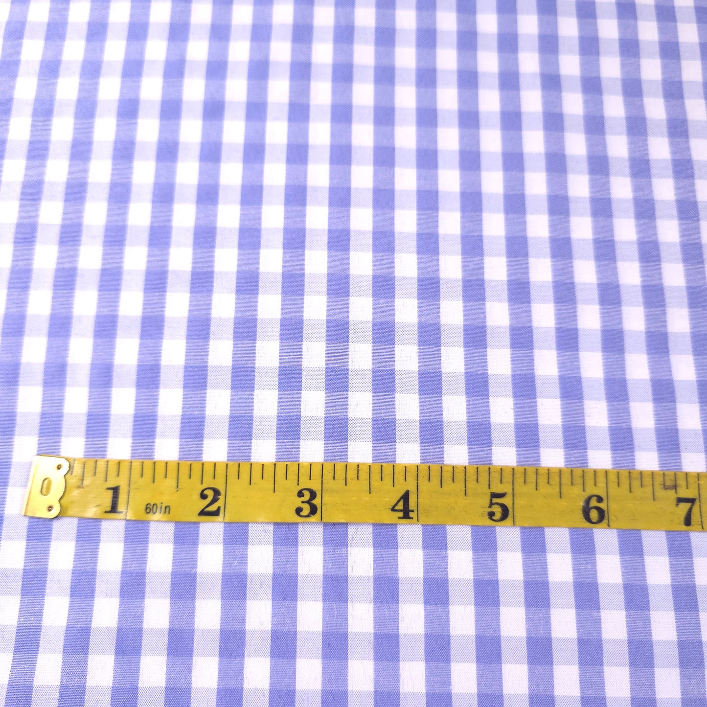 1/4" GINGHAM POLYCOTTON PRINT BLUE SKY