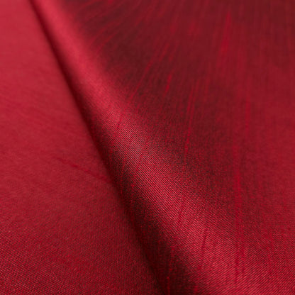RED  BLACK REVERSIBLE DUPIONI SATIN