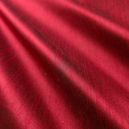 RED  BLACK REVERSIBLE DUPIONI SATIN