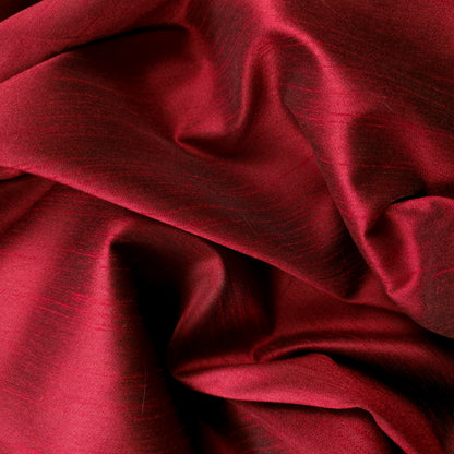 RED  BLACK REVERSIBLE DUPIONI SATIN
