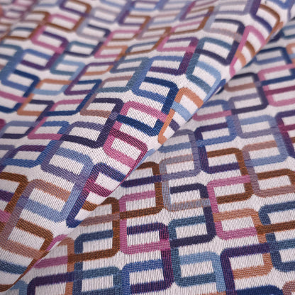 KNOLL TEXTILES DACTYL GEOMETRIC CHAIN LINK UPHOLSTERY