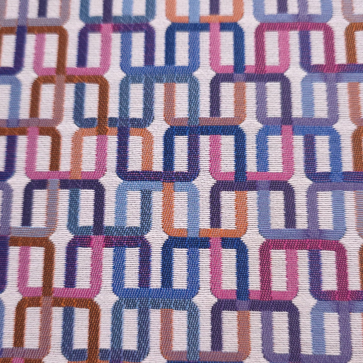 KNOLL TEXTILES DACTYL GEOMETRIC CHAIN LINK UPHOLSTERY