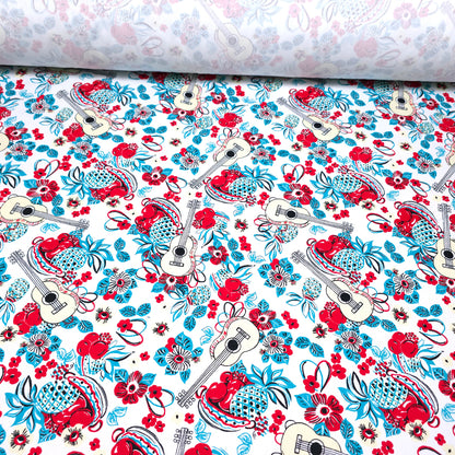 TROPICAL GUITAR STRETCH COTTON