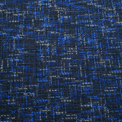BLUE BLACK TWEED UPHOLSTERY