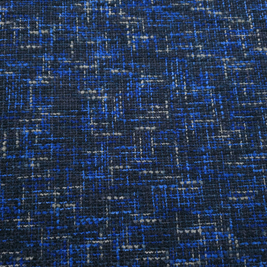 BLUE BLACK TWEED UPHOLSTERY