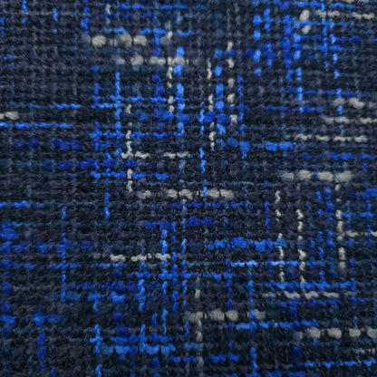 BLUE BLACK TWEED UPHOLSTERY