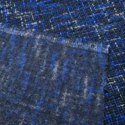 BLUE BLACK TWEED UPHOLSTERY