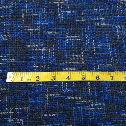 BLUE BLACK TWEED UPHOLSTERY