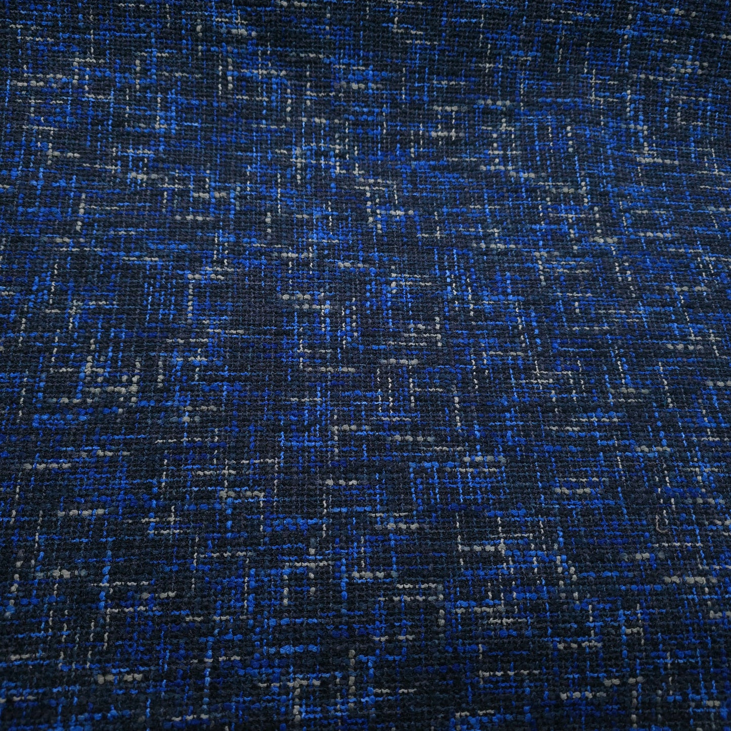 BLUE BLACK TWEED UPHOLSTERY