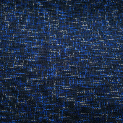 BLUE BLACK TWEED UPHOLSTERY